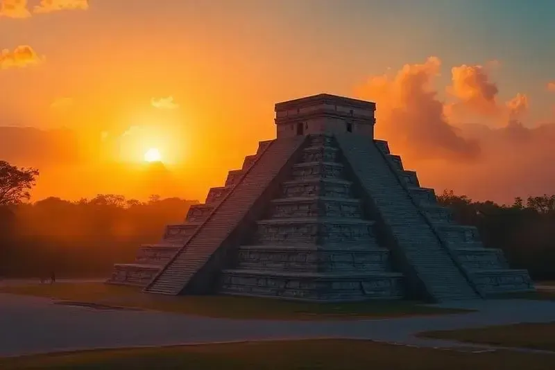 Sunrise at Chichen Itza - best time to visit the ruins